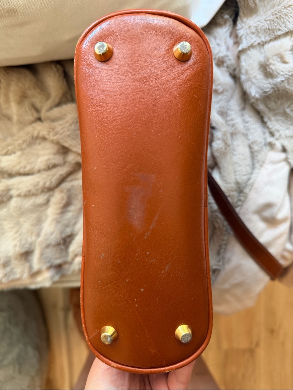 Flori Vismano Made In Italy Monogram Crossbody Bag Brown Leather Trim Y2K - Picture 9 of 10